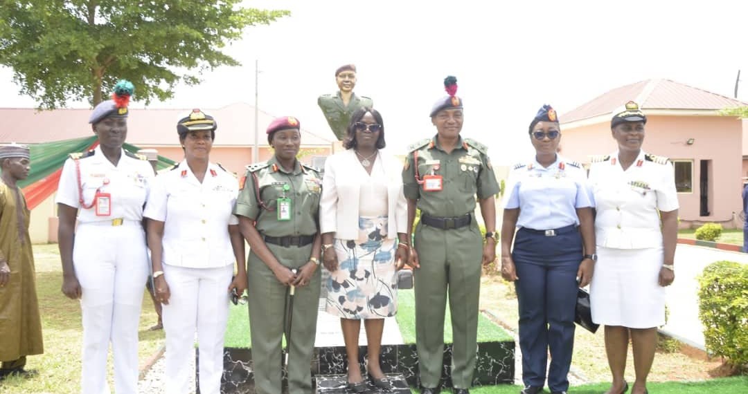 NDA unveils monument for first Nigerian Army female major-general