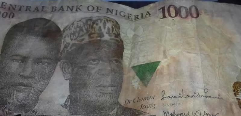 Fake N1000 note