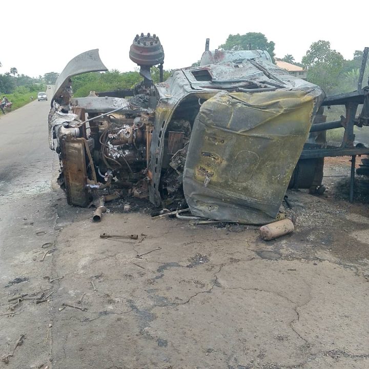 Sad Day: Driver, motor boy killed in Ogun fuel tanker accident