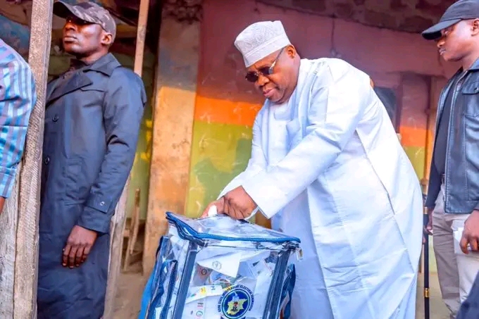 Osun LG Poll: Gov Adeleke Casts Vote In Ede