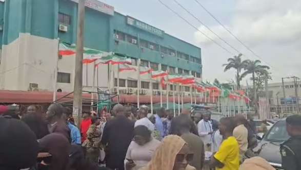 BREAKING: Wike Seals PDP National Headquarters