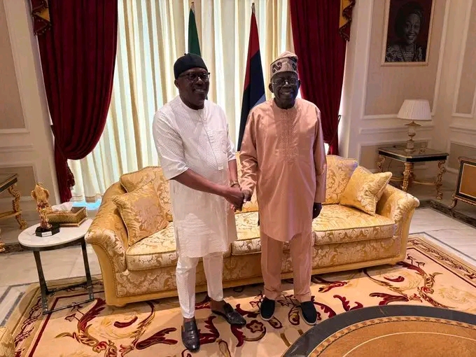 Suspended Rivers Governor meets Tinubu in Lagos